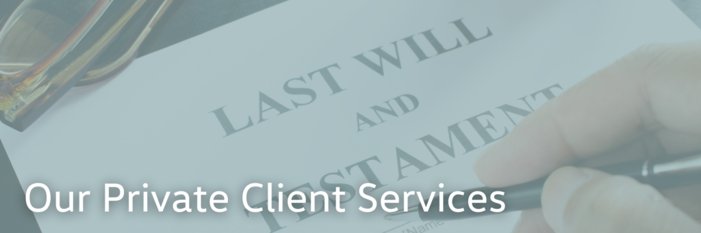 Our Private Client Services Button